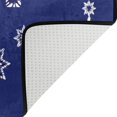 thumbnail image 5 of SKYSONIC Blue Sparkling Christmas Tree Non-Slip Area Rug, Snowflakes Floor Carpet Comfort Floor Mats Decor for Indoor Front Porch Living Room Bedroom Kitchen, 36"x24", 5 of 5