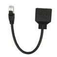 thumbnail image 3 of Cable adaptador de red Ethernet RJ45 LYUMO, extensión de 1 macho a 2 hembras, adaptador divisor LAN Ethernet RJ45 para redes CAT7, 3 of 8