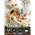 thumbnail image 7 of Orange Pumpkins Fall Cloth Napkins Set of 4 Reusable Dinner Napkins, Sunflower Thanksgiving Leaves Wooden Cocktail Napkin Washable Table Napkins for Wedding/Holiday Party/Baby Shower 20"x20", 7 of 7