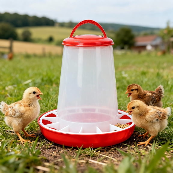 DONGGZWL Chick Feeder And Waterer Set Baby Chicken Waterer Feeder Baby Chicken Kit Hanging Poultry Drinker Quail Feeder Small Coop Water Dispenser For Chickens Turkeys Automatic Chicken Feeder Feeder