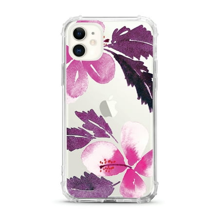 OTM Essentials iPhone 11 Phone Case, Hibiscus Pink & Purple
