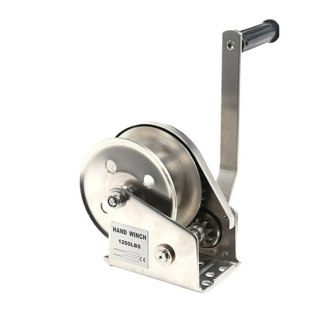STAINLESS 304 Material 800-2600LBS Boat Truck Self Locking Wire Rope Cable Ratcheting Manual Hand Winch