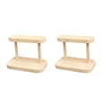 thumbnail image 4 of Bunblic Jewelry Organizer Display Stand, Jewelry Holder, Wooden Jewelry Stand Showcase, Jewelry Storage Rack for Necklaces Cufflinks , Beige, 4 of 8