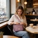 thumbnail image 5 of Bolso cruzado de gran capacidad para mujer con múltiples bolsillos, tela de nailon, correa ajustable, ligero para uso diario, viajes y compras., 5 of 6