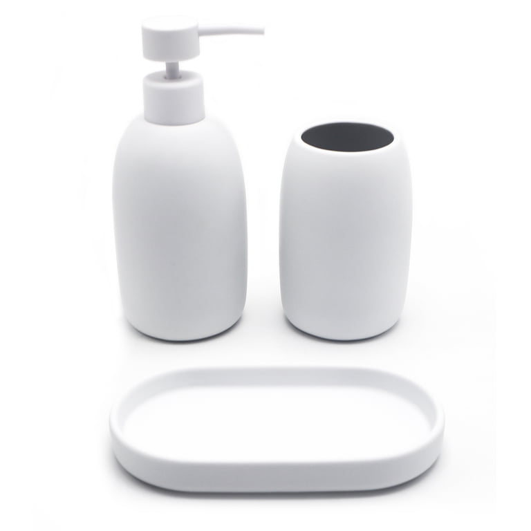 Mainstays Ceramic Stoneware Bath Accessories 3-Piece Set photo 7