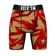 thumbnail image 2 of Men's Rock Em Socks  Scarlet San Francisco 49ers Game Paint Boxer Briefs, 2 of 3