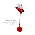 thumbnail image 3 of Juguete de peluche de Navidad para mascotas, bola de piel, muñeco de campana, juguete de broma con hierba gatera (Santa Claus), 3 of 3