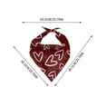 thumbnail image 2 of Sulaicai Valentine's Day Dog Bandana Triangle Pet Scarf Red Pink Heart Love Pattern Valentine Adjustable Bandanas for Small Medium Large Dogs, 2 of 8