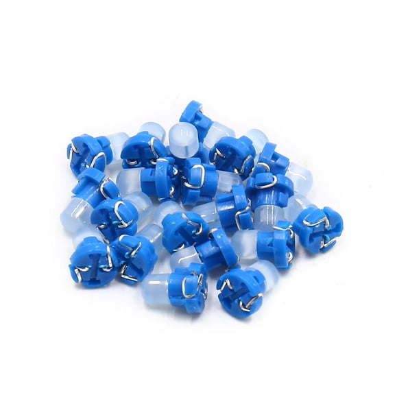 Unique Bargains 20Pcs 12V T3 Blue  Dashboard Panel Gauge Light Lamp Bulb for Car Interior