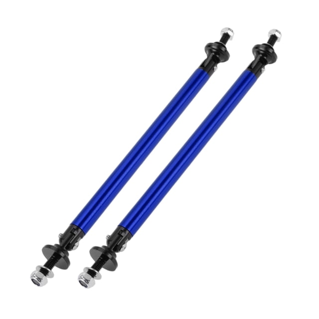 Unique Bargains 2pcs 150mm/5.91in Adjustable Front Bumper Lip Splitter Strut Support Bars Bule