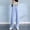 Light Blue, variant on Maternity Work Pants Jeans Straight Leg Wide Leg Design with Belly Support High Waist Solid Color Casual Loose Denim Long Pant Pregnancy Pants