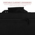 thumbnail image 3 of Minkissy Clarinet Carrying Case Black Oxford Cloth Material Secure and Portable Storage Bag, 3 of 6