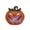 Curly Stem Pumpkin, variant on YIQMI Halloween Top Hat Skull Figurine with Mist & Green Glow, Candle Holder Tabletop Decor for Party, Bar, Porch