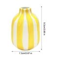 thumbnail image 6 of Ceramic Striped Vase, Hand-Painted Modern Nordic Boho Vase Small Decorative Flower Container for Table Kitchen Indoor Room Centerpiece, 6 of 7