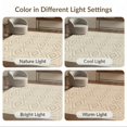 thumbnail image 7 of ODIKA 8'x10' Washable Area Rug Boho Geometric Southwestern Motifs Ivory Beige Dining Neutral Flowing Dynamic for King Size Bedroom Under Bed, Master Suite, Non-Shedding, Easy Care, 7 of 7