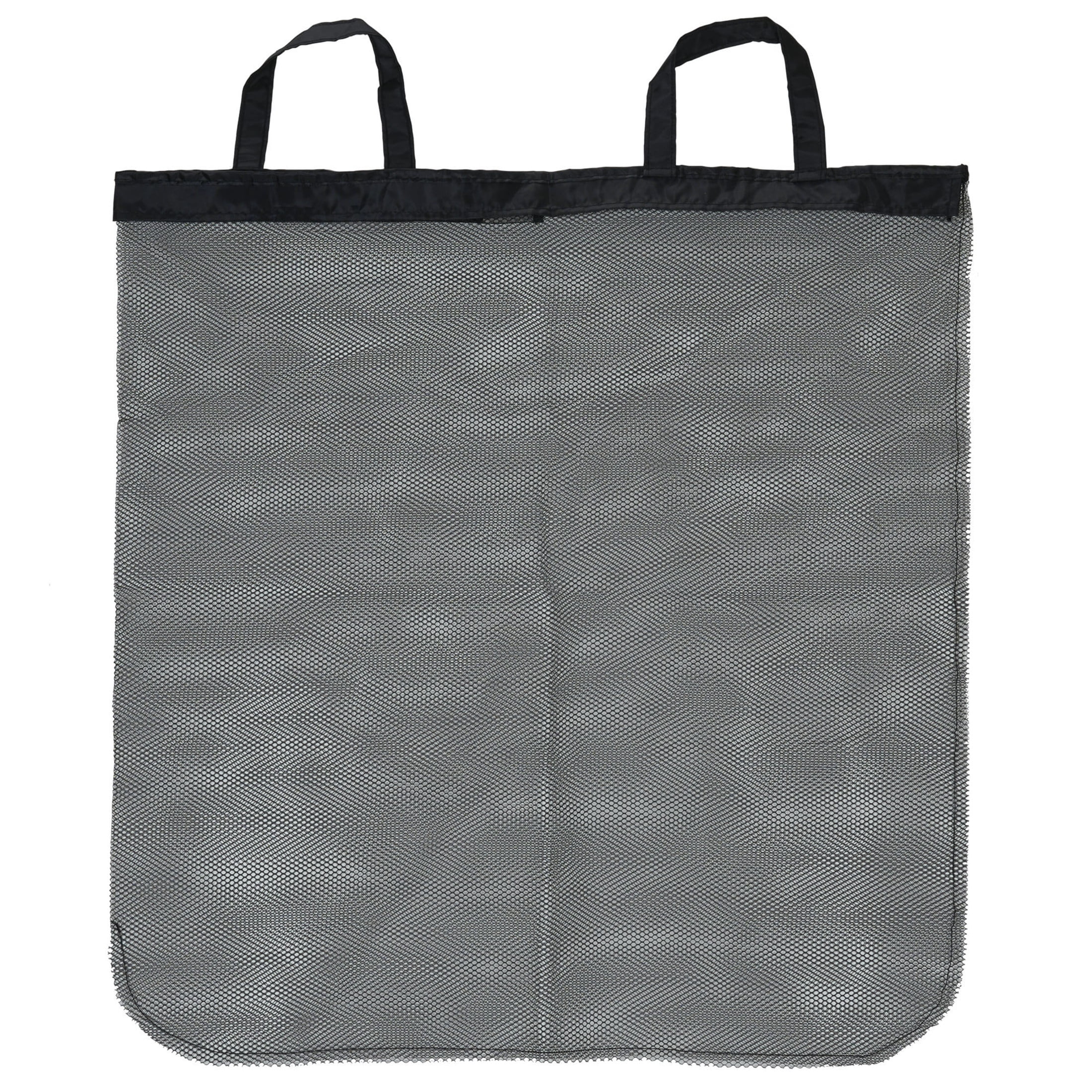 Household Essentials Laundry Hamper with Lid, Sturdy Polyester Sides with Attached Magnetic Lid, Removable Mesh Liner, Attractive Grommet Handles, Easily Transportable and Folds Flat, Gray