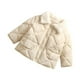 thumbnail image 2 of Abrigo de invierno elegante para bebé, con botones y solapa, chaqueta cálida para uso diario Beige 120cm Alto, 2 of 9