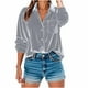 thumbnail image 3 of Conjuntos de trabajo para mujer,Camisa de terciopelo con botones, blusa de manga corta con cuello en V, textura arrugada, mezcla de lino, ropa informal, sopatenor, 3 of 9