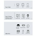 thumbnail image 4 of Type C To USB 3.2 Female Adapter, 10Gpbs Transfer 2 in 1 USB C To USB 3.2 Adapter 90 Angle  for Phone, 4 of 8