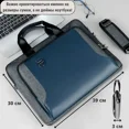 thumbnail image 2 of Mochila de 15.6 pulgadas para laptops, resistente al impacto y a prueba de agua, con correas ajustables y compartimentos prácticos, ideal para hombres y mujeres, en color azul., 2 of 6