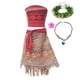 thumbnail image 4 of Disney Girls Moana Vaiana Cosplay Children Carnival Tassel Dress Clothing Set Kids Princess Summer Beach Dress Party Costume, 4 of 5