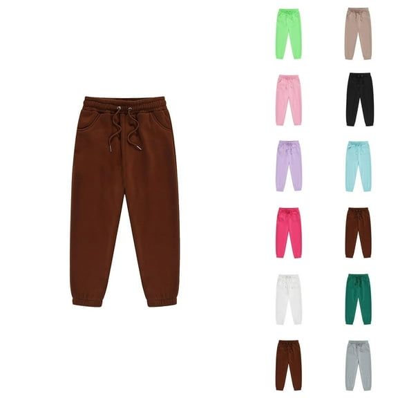 Sweat Pants for Girls Comfy Pants for Girls Girls Pants Long Sports Elastic Autumn Winter Style Comfortable Children's Pants for Active Play