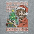 thumbnail image 3 of Teelocity Bob Ross Happy Lil Christmas Graphic T-Shirt (3XL - Standard Fit, Athletic Heather), 3 of 4