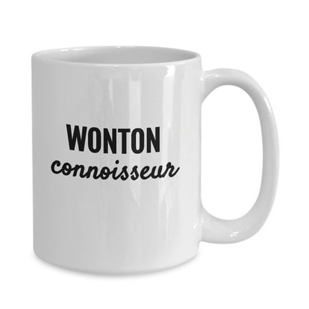 

Wonton Connoisseur Chinese Food Lovers White Gift coffee mug