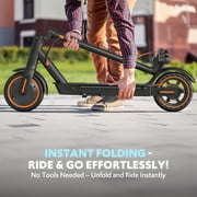 Electric Scooters for Adults&Teen, 550W Motor 19Mph Top Speed E-Scooter, 21 Miles Range, Folding w/Side Lights, UL2272 Dual Brake & App