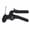 Black, variant on Metal Zip Tie Tool, Heavy Duty Zip Tie Cutter, Fasten and Cut Stainless Steel Cable Ties, for Outdoor Chain Link Fence Ties, Exhaust Pipe and Cables