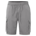 thumbnail image 4 of Men's Casual Shorts Comfortable Lightweight Trendy Solid Color Workwear with Large Pockets for Business Sports and Everyday Wear, 4 of 5