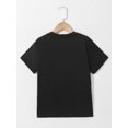 thumbnail image 4 of Boys' 8-12Y Forever Angel Graphic Short Sleeve T-Shirt Crew Neck Black Tee, 4 of 6