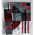 thumbnail image 2 of United Weavers Drachma Attica Modern Abstract Accent Rug, Red, 1'10" x 2'8", 2 of 5