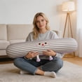 thumbnail image 2 of Ice Silk Long Cushion for Support and Comfort - Cooling Body Pillow for Waist, Back & Legs - High-Resilience Stuffing, Breathable Fabric, Perfect for Home, Sofa & Dorm Use Purple, 2 of 7