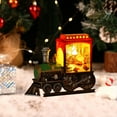 thumbnail image 5 of PONPRNGY Santa Red Train Christmas Snow Globe Lantern-Glittering Light Up Snow Globe Christmas Decorations, Battery Operated, Santa Indoor Home Décor, 5 of 6