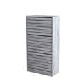 thumbnail image 6 of KULAGAGA Shoe Cabinet Entryway, Shoe Storage Organizer with 3 Compartments, Gray, 6 of 7