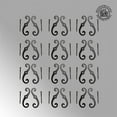 thumbnail image 2 of Black Shutter Dog Holders 6.5" L S Style Aluminium Rust Resistant Pack of 12, 2 of 2