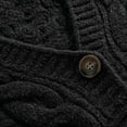 thumbnail image 5 of Vmvidoty 2026 Cardigan Sweaters for Women Spring Fashion 2026 V Neck Long Sleeve Chunky Cable Knit Sweater Button Outwear Black Free Size, 5 of 5