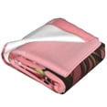 thumbnail image 2 of Bixox Fleece Blanket Delicate Pink Carnations A Pattern Super Soft Double-Sided Microfiber Flannel Blanket for Sofa, Bed, Couch,Suitable for All Seasons - 80"x60", 2 of 5