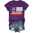 thumbnail image 4 of MAIHAN 250th Anniversary USA Shirt Patriotic American Flag Shirts for Women Men 1776-2026 Short Sleeve Tee Unisex(StyleA,Sky Blue,M), 4 of 5