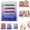 Purple, variant on Magnetic Nail Swatches Book,New Nail Color Display Book,120/180/240 Nail Color Display Book,Magnet Blank Nail Organizer Storage,Nail Art Salon Design Display Booklets (120pcs)