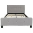 thumbnail image 5 of Emma + Oliver Full Size Three Button Tufted Platform Bed in Light Gray Fabric, 5 of 6