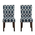 thumbnail image 1 of Kinfine Parsons Classic Dining Chair, Navy Geo (Set of 2), 1 of 5