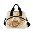 thumbnail image 2 of Insulated Crossbody Lunch Bag 10L Lunch Tote with Adjustable Shoulder Strap for Work Office Picnic Bears Are Eating Honey, 2 of 6