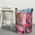 thumbnail image 6 of Susaid Cheetah On Toilet Humor Art Print Waterproof Oxford Cloth Storage Circular Laundry Hamper BasketCapacity for Home-Small, 6 of 6
