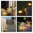 thumbnail image 3 of Paquete de 8 luces solares para exteriores, 8 LED, 100 lm, Ip65, luces solares impermeables para jardín, entrada de entrada, patio, etc. Blanco caliente (hy), 3 of 5