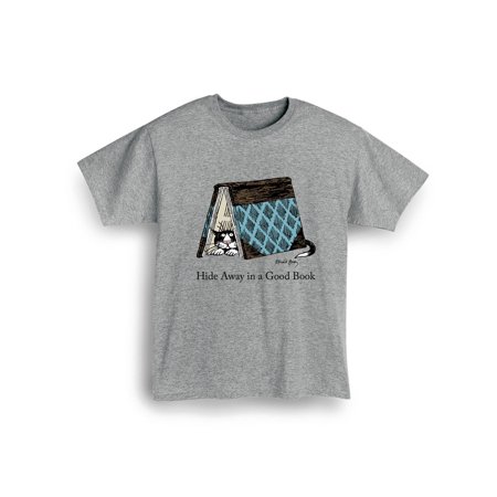 Good Women Cat - Women's Hide Away In A Good Book Cat T-Shirt