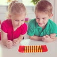 thumbnail image 4 of HONMEET instruments orff Roulettes en Plastique ABS Rouge pour Activités Éducatives Lot de 1, 4 of 6