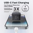 thumbnail image 3 of Aioneus USB C Charger 2 Pack 20W Fast Charging Block Compatible with iPhone/iPad/Samsung, Black, 3 of 8