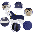 thumbnail image 4 of Dog Waterproof Raincoat with Poncho Hoodie, High Reflective Adjustable Yellow Pet Rain Jacket with Leash Hole, 4 of 6